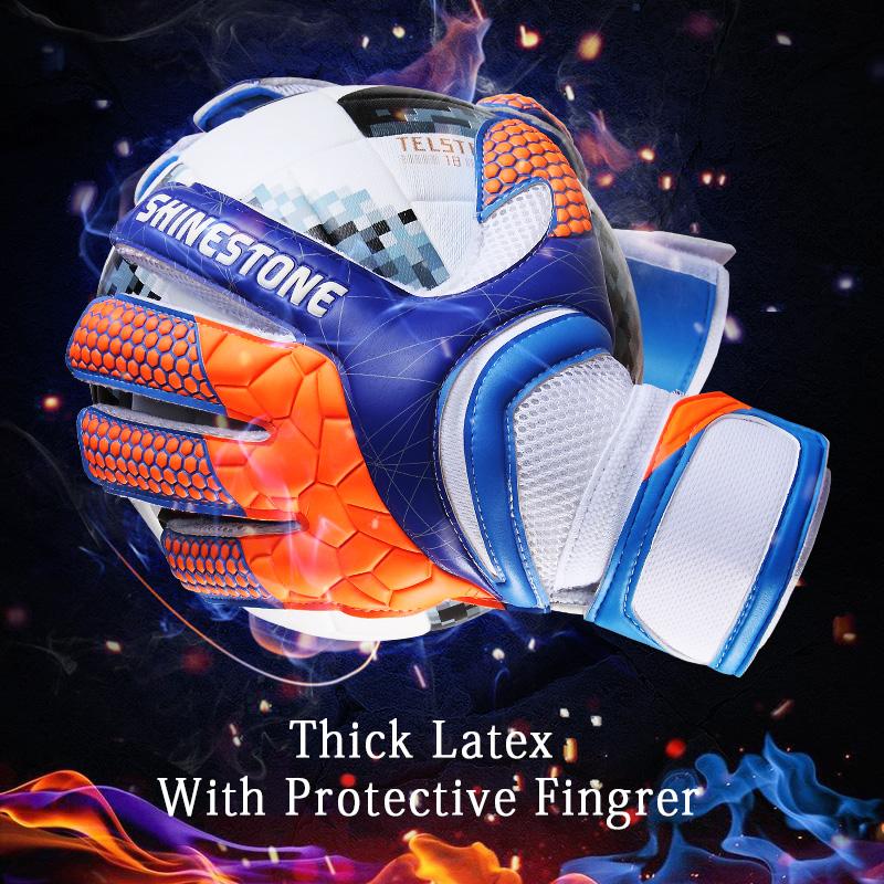 Neue Männer Kinder Latex Professionelle Fußball Torwarthandschuhe Fingerschutz Fußballspielhandschuhe Fußball