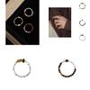 Luxe Tiger Eye Stone Elastic Finger Ring For Women Stylish Retro Design Fashion Piece
