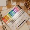 Double Headed Fluorescent Highlighter Pen 10/15Color Double Tip Marker Pen for Scrapbooking Journal Planner Card Making