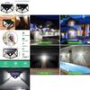 Bright And Efficient 100 Led Solar Lights Garden Wall Lamp With Motion Sensor For Outdoor Use