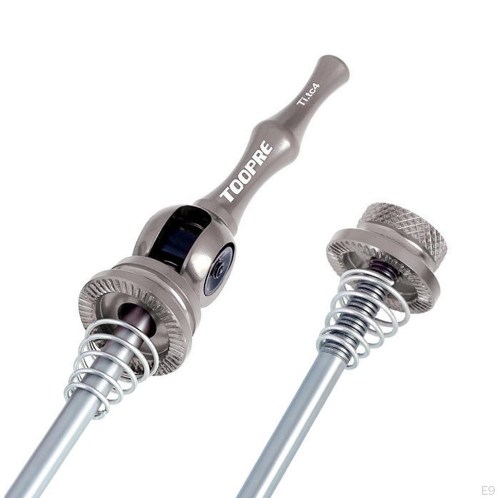 1 Pair Bike Skewers Set 100/135mm Titanium Alloy Universal Front Rear Axle Qr Wheel Hub for Mountain