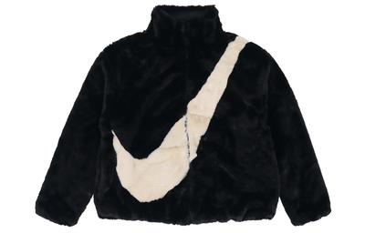 Women'ss Oversized Swoosh Logo Jacket Black DO3792-010