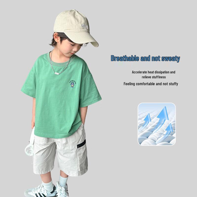 Boys' Summer Cotton Short Sleeve T-Shirt