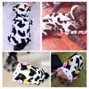 Abbigliamento per Cani Vestiti Tema Halloween Vestiti Pullover Mucca Pigiama Invernale per Cucciolo Felpa Multicolore
