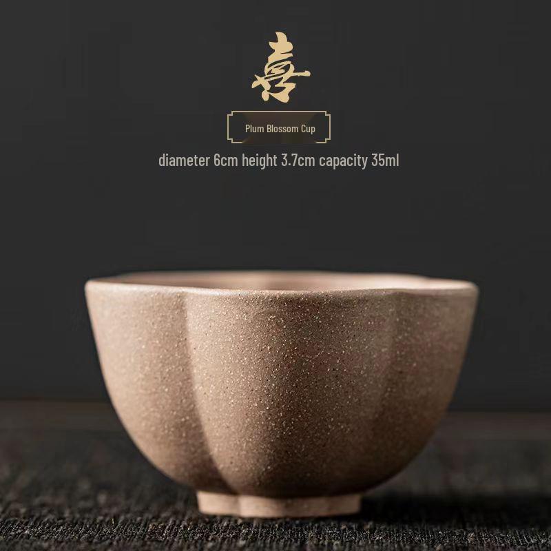 Palace Museum Five Blessings Zisha Teacup Set with Custom Logo - Business Souvenir Tea Tasting Cup