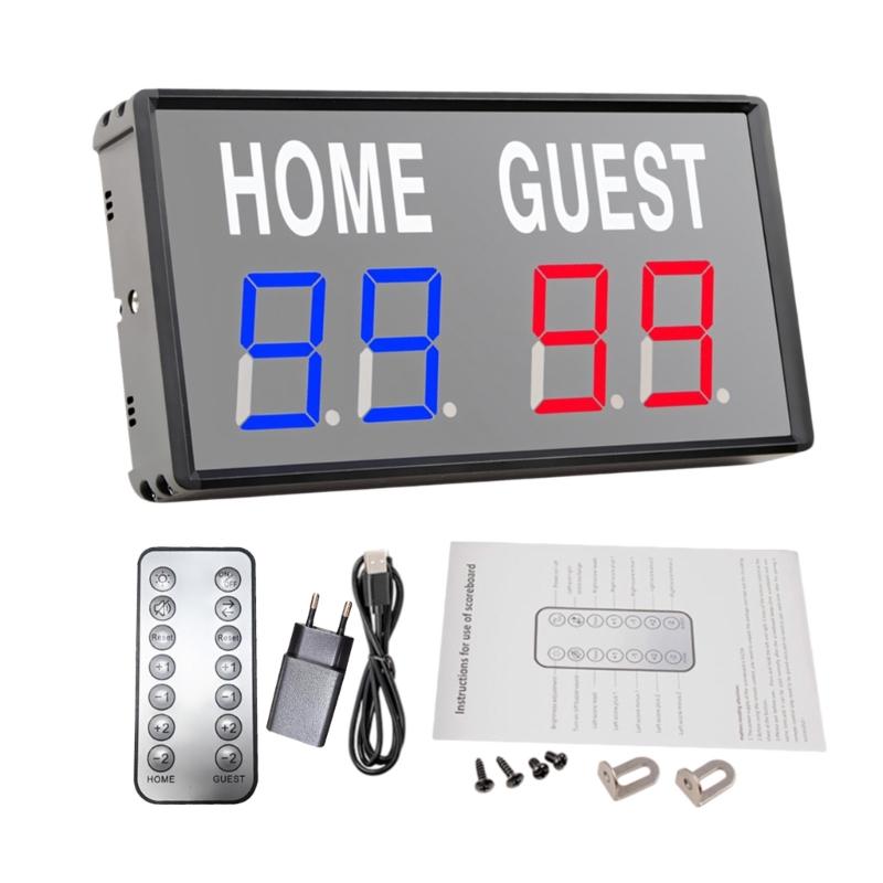 

LED Electronic Score Keepers Adjustable Multi-Sport Digital Scoreboard for Basketball Volleyball Badminton Games 1