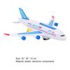 Aircraft Toy Hand-on Ability Energy-saving Kids Toy 360 Rotation Electric A380 Airplane Moving Flashing Lights Model Toy for Kids