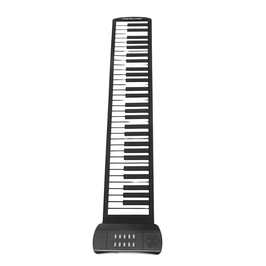 Roll Up Piano Kids 61 Keys Electronic Thicken Portable Foldable USB Rechargeable Keyboard