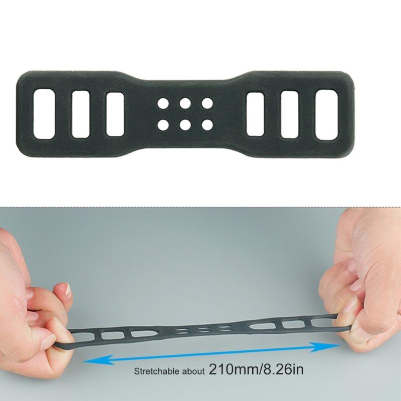 5pcs Silicones Bike Light Band Commuters Bike Lamp Straps Fixing Mounting Straps for Mounting Light