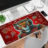 1Pc Tiger Spirit Tattoo Gaming Mouse Pad Keyboard Desk Mat Non-slip Rubber Lock Edge Waterproof Computer Mousepad for Office Home Decor S1262