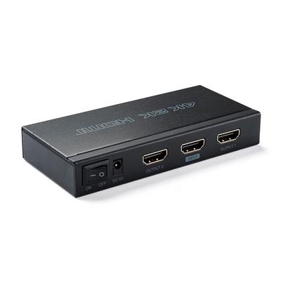 Sanwa Direct HDMI 1 2 Simultaneous Splitter, Input, Outputs, Output, 4K/60Hz, HDCP2.2 Compatible, 400-VGA013