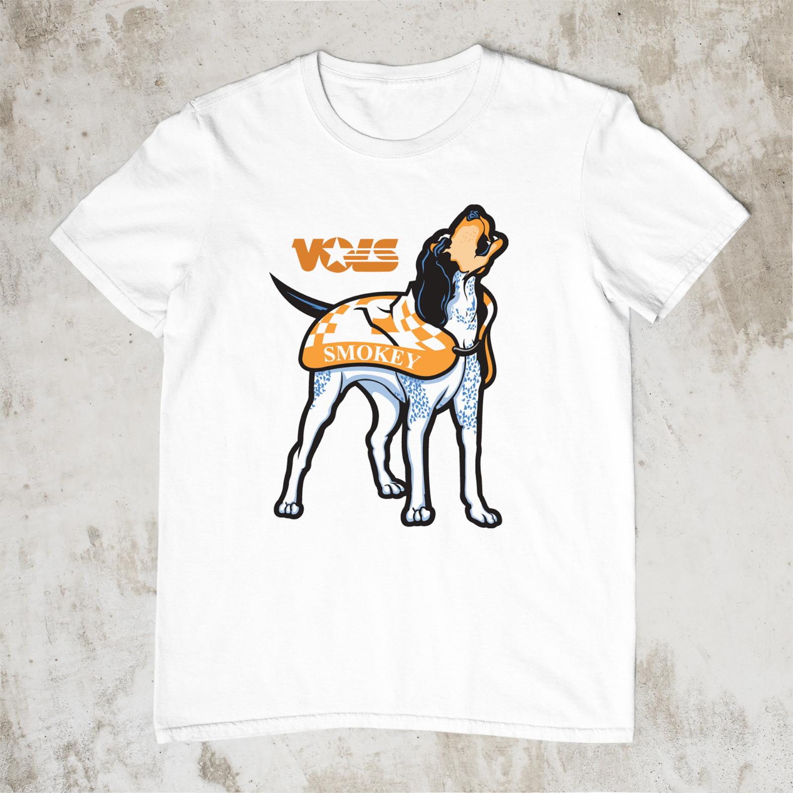 Tennessee Volunteers Smokey T-Shirt Mens Womens Tees Top White Cotton Tee S to 5XL JJ4752 L
