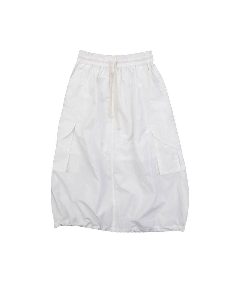 The Museum Visitor Heart Cargo Balloon Skirt (Off White)