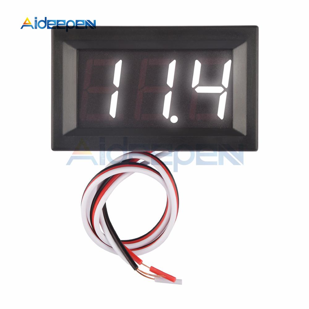 0.56 Digital Voltage Meter LED Mini Display Module DC 0-100V Voltmeter Voltage Tester Panel Meter Gauge for Motorcycle Car