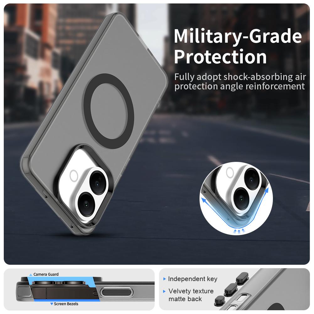 For vivo V60 Lite 5G/V60 Lite 4G Magnetic Case Anti Drop Hybrid Phone Back Cover