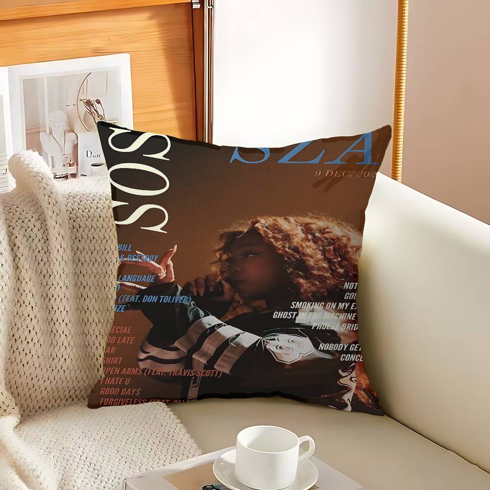 Star Singer S-Sza Pillow Cover Design Cushion Cover Decor Holiday Decorati