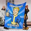 1pc NUKA-BOMBS Fallout1 Theme Blanket - Digital Print, Polyester, Cozy for All Seasons, Perfect for Outdoor, Camping, and Travel