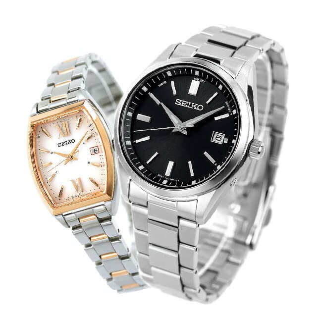 

[SEIKO] SEIKO Watch Pair Watch Selection Limited Distribution Model Radio Solar Couple Anniversary SBTM323 SWFH126 Men s Women s