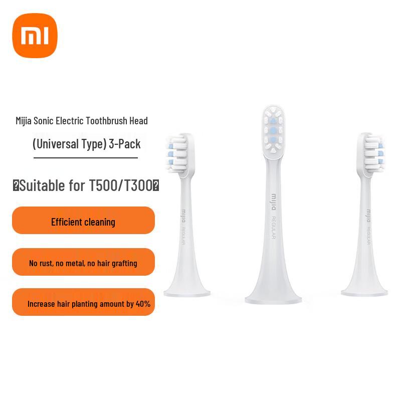 Cabeças de Reposição para Escova de Dentes Elétrica Sônica Xiaomi Mijia (3 pacotes) Plugue CN (adaptador incluso)