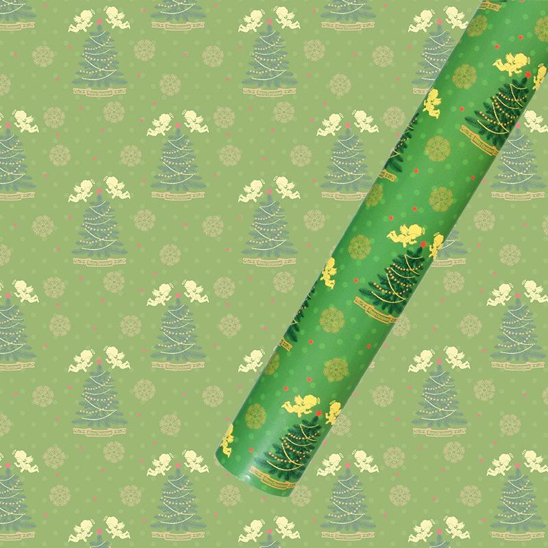 50*70cm Christmas Gift Wrapping Paper Gingerbread Merry Christmas Xmas Tree Pattern Flower Bouquet Packaging Decoration Paper