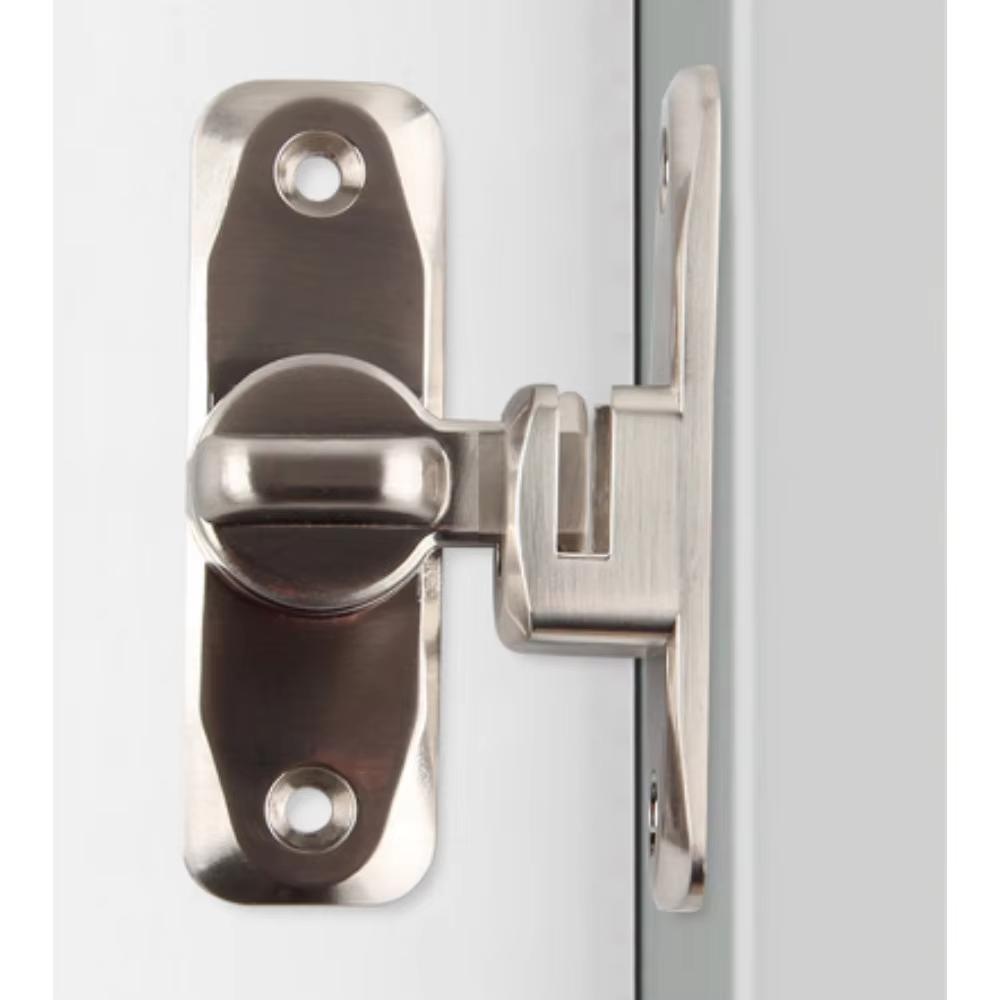 Luminous Door Lock Zinc Alloy 90 ° Rocker Arm Hook Lock Sliding Door Latch Heavy Duty Barn Gate Bolt for Cabinet Door Window