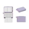Portable Travel Watercolor Plastic 12/24 Grids Painting Box With Palette Half Pan Mini Paint Storage Case For Art Supplies