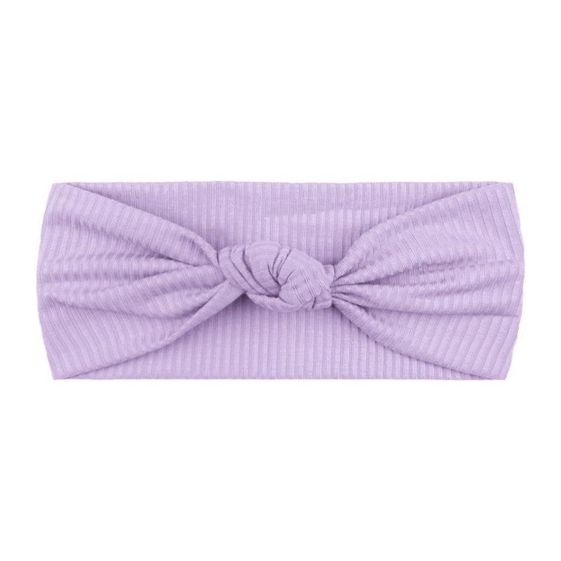 New baby headband headband, children's plain bow headscarf hair accessories, baby knotted headband.