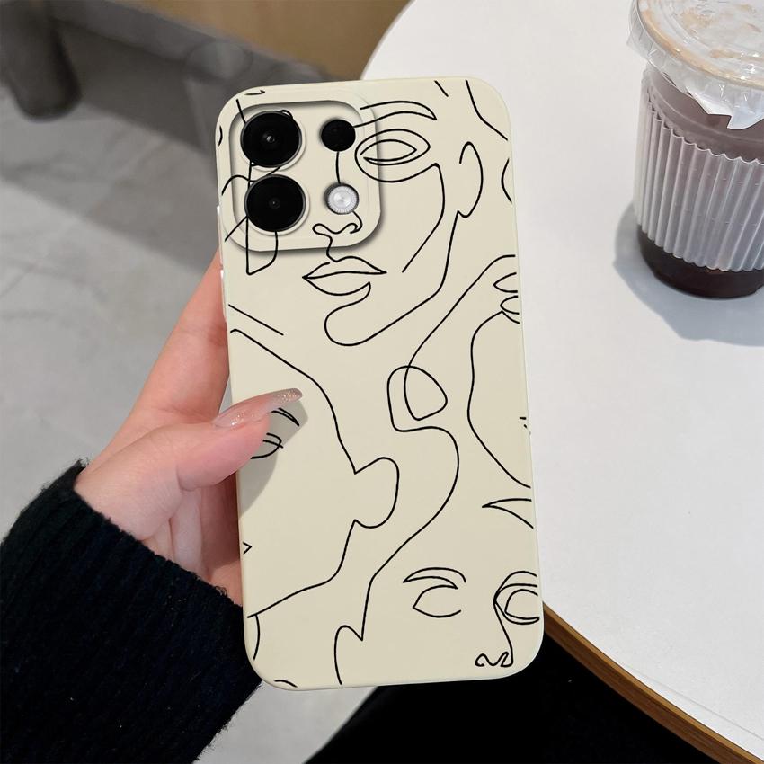 For Oppo Realme 7 10 8 9 5 6 Pro Plus A5 A5X K12 Case Beautiful High Mountain Pattern Liquid Silicone Top Quality Anti Fingerprint Shell For Oppo Capa