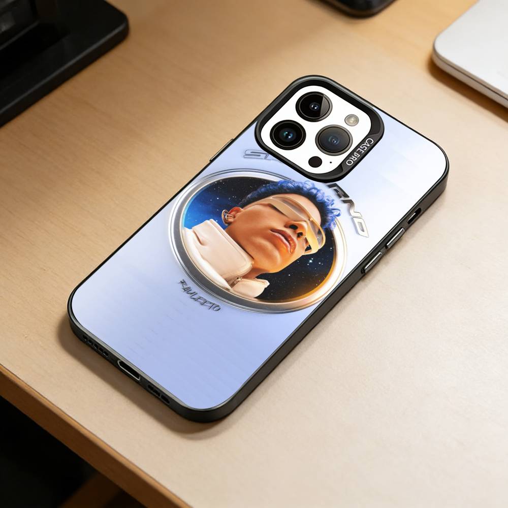 reggaeton-R- Rauw Alejandro Phone Case For iPhone 17,16,15,14,13,12,11 Plus,Pro Max,XS,Colorful Silver Black Cover