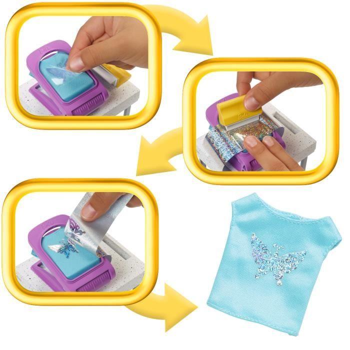 Barbie-Coffret Boutique Créations, avec poupée et accessoires de mode HKT78