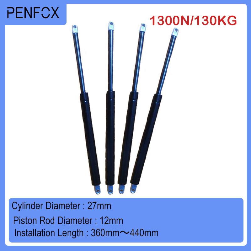 1 PC 360mm-440mm 130kgs/1300N Machine Gas Spring Shock Absorber Universal Strut Bars Hydraulic Lift Gas Strut Bar RV Bed Car