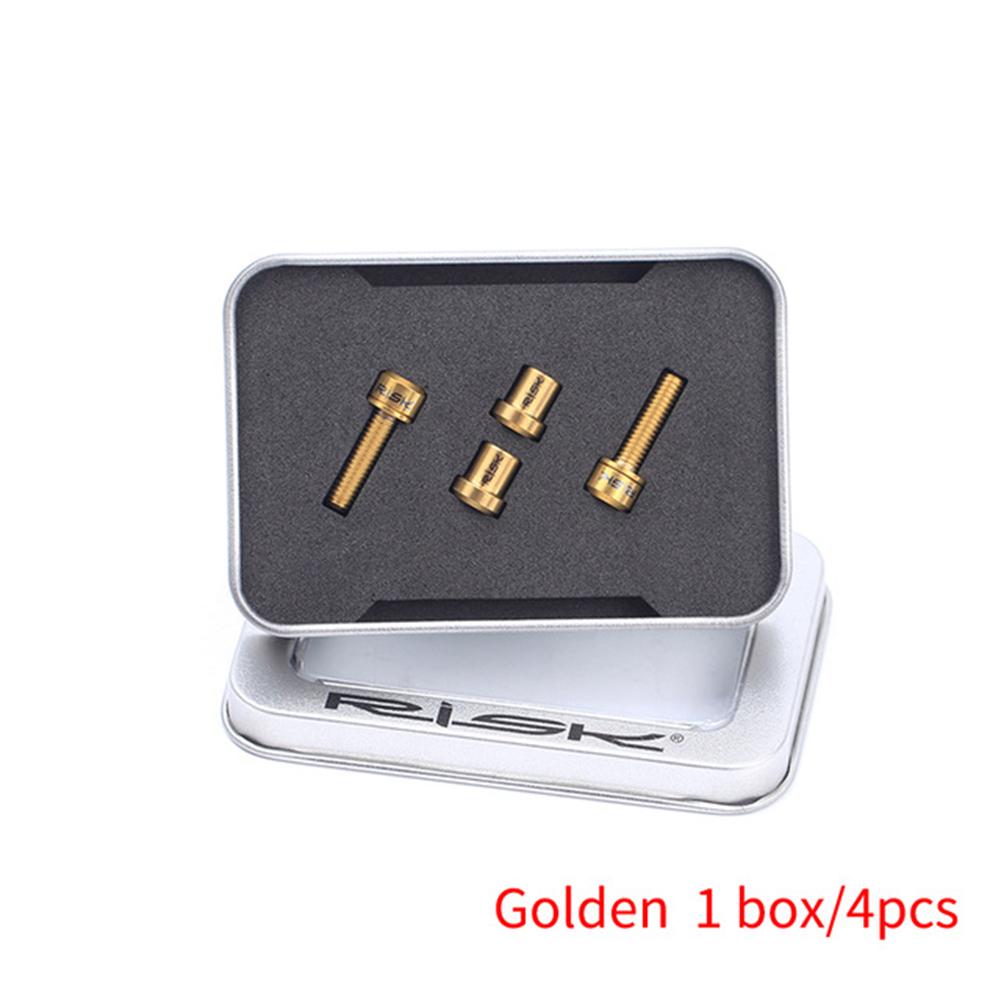 4pcs Carbon Fiber Stem Bolts Titanium Alloy Mountain Road Bike Stem Screw Nut Kits Bicycle Accessories #789