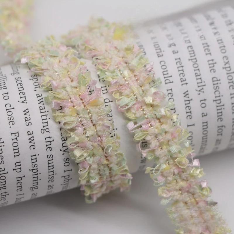 90Yards 1.5cm Vintage Embroidered Lace Ribbon Fabric Sewing Lace Trim Handmade Costume Dress Sewing Trimmings Wedding Decoration