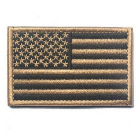US Flag Embroidered Velcro Patch for Backpack or Shoulder