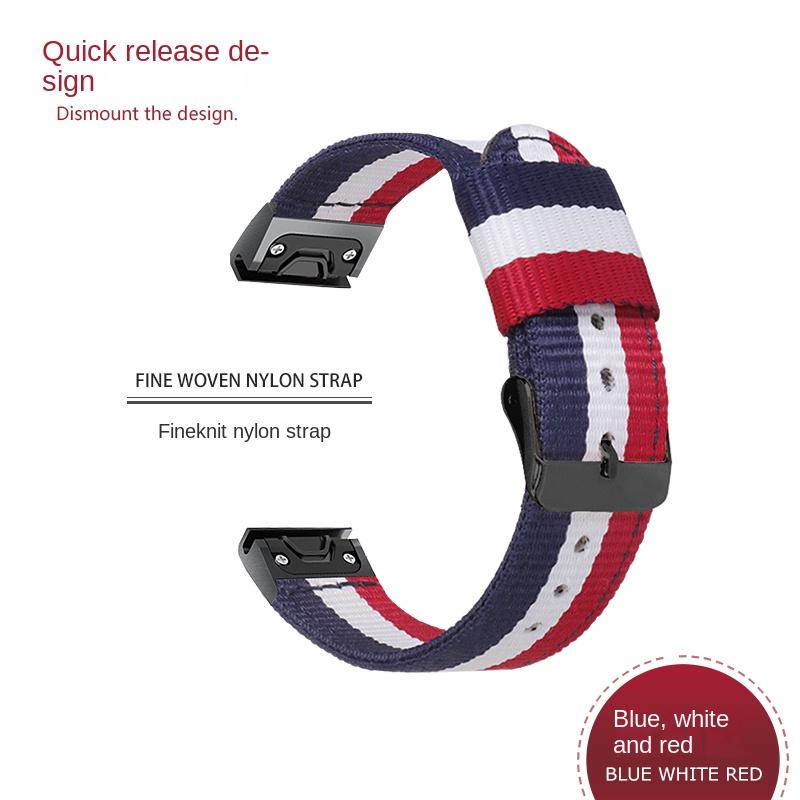 26 22 20MM Nylon Quick Release Watchband For Garmin Fenix 7X 7 6 6X Pro 5 5X/5XPlus 3 HR  Watch Canvas Strap Wrist Band Bracelet