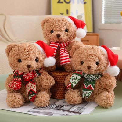 Süße Teddybär-Puppe verwandelt sich in Weihnachtsmann-Paar-Bär-Puppe-Plüschtier-Weihnachtsgeschenk