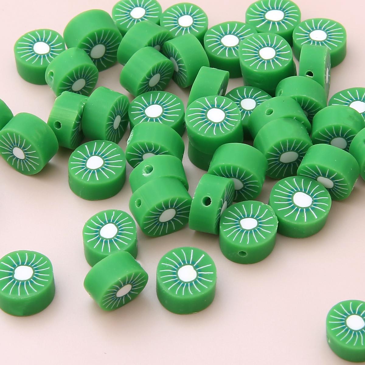 

30 шт разноцветные бусины-разделители из полимерной глины в фруктовом стиле для изготовления ювелирных изделий