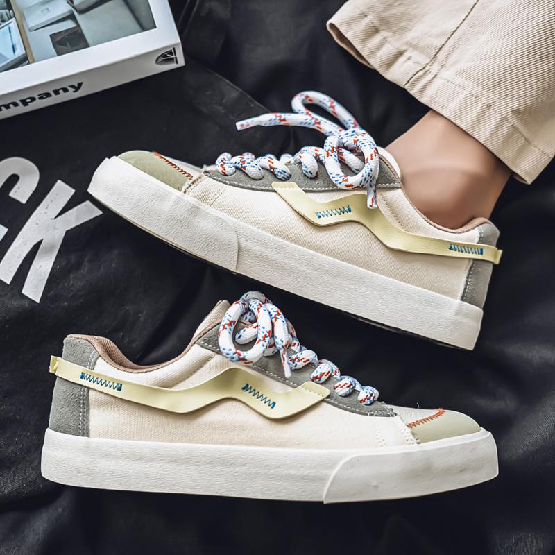Fashion Canvas Shoes Men Sneakers Summer Casual Breathable Skateboard Outdoor Walking Hiking Luxury Designer Platform Loafers Flat
