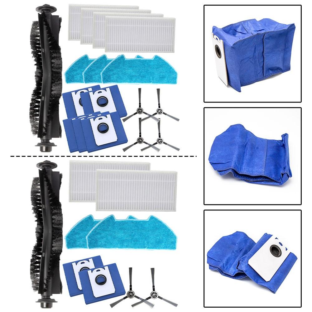 Main Brush Side Brushes and Filter Pack for bObsweep For Dustin Vacuum