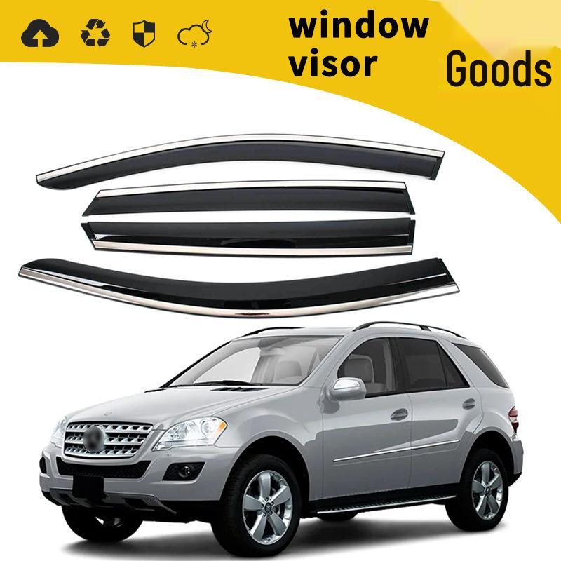 Door Visors & Rain Deflectors for 98-12 Mercedes-Benz ML320/ML350 - Window Eyebrows & Modifications