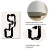 Modern Abstract Line Art Beige Black Minimalist Canvas Painting Poster Print Wall Pictures Living Room Interior Home Decoration