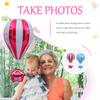 2Pcs Creative Hot Air Balloon Aluminum Foil Balloons High Quality Party Balloon Decor Set for Birthday Party Photo Background