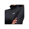 Under Armour Tech Track Series Comfortable Slim Fit Long Sleeve T-Shirt Women Tops Black 1389857-001