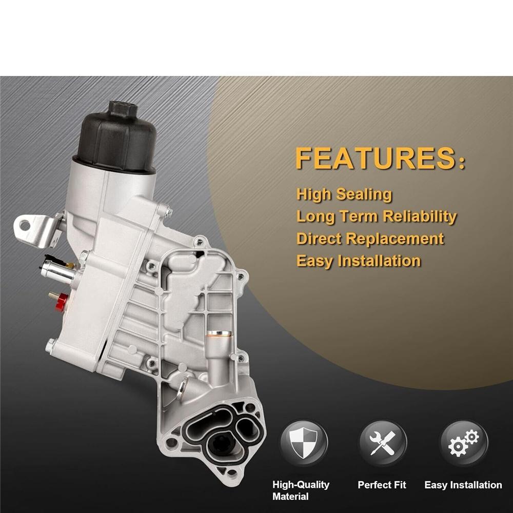 Oil Cooler Filter Housing for 14-20 Jeep Grand Cherokee 3.0L V6 Diesel