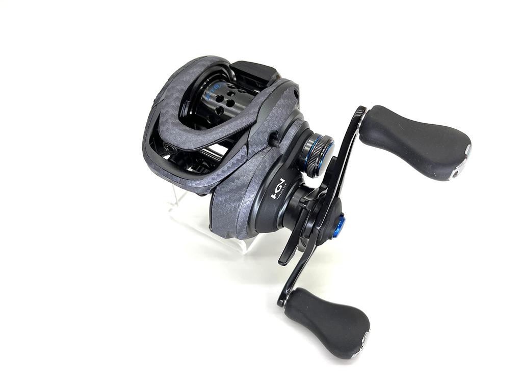 ADESIVO PERSONALIZADO para YOROI 25SLXBFS e 21SLXBFS Carretéis Baitcasting Proteção contra Arranhões SEAT.JP, (Prateado, Para Canhotos)