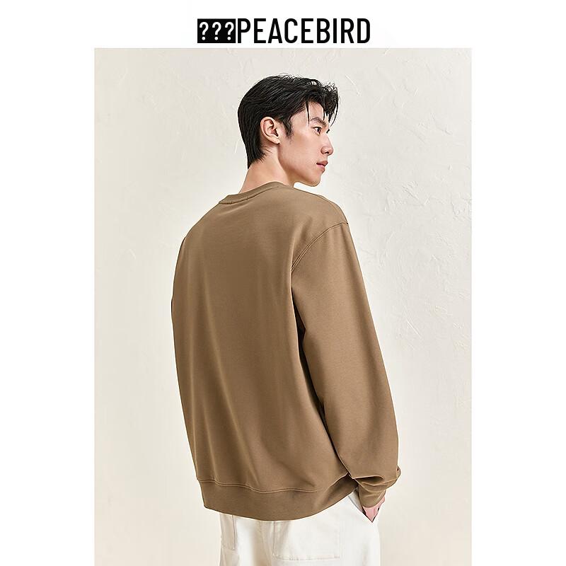 PEACEBIRD Men's Warm Crewneck Sweatshirt