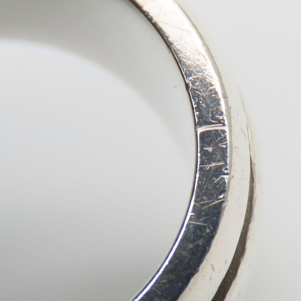 Used TIFFANY&Co. Ring Grooved Double Line EU#47.5 Silver925 9.2g Silver Accessories
