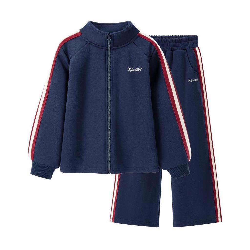 Φθινοπωρινό Αθλητικό Σετ για Κορίτσια Slim-Fit με Χρωματικές Μπλοκ - Άνετο Δύο Τεμαχίων με Πλαϊνές Ρίγες για Μεγάλα Παιδιά