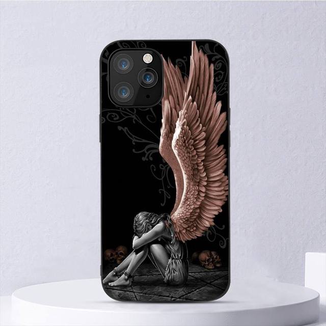

Фэнтезийный чехол для телефона с крыльями ангела и девушкой для Iphone 11 12 Mini 13 14 Pro Xs Max X 8 7 6s Plus 5 Se Xr Shell iPhone12mini