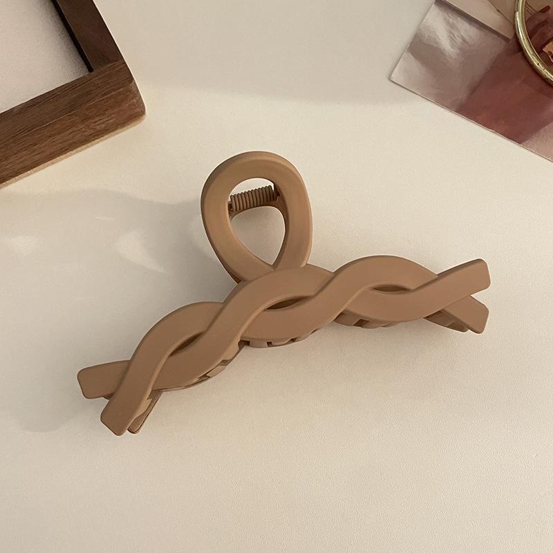 Massive schwarze matte große Haarklammern aus Acryl, Haarnadeln, Hai-Clip, Haarspange, Krabben-Haarspangen, Kopfbedeckung für Frauen, Haar-Accessoires